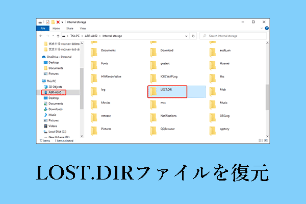 SDカード/Android上のLOST.DIRファイルを復元する完全ガイド