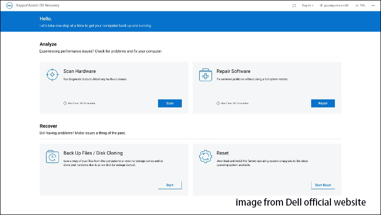 Dell SupportAssist OS Recovery