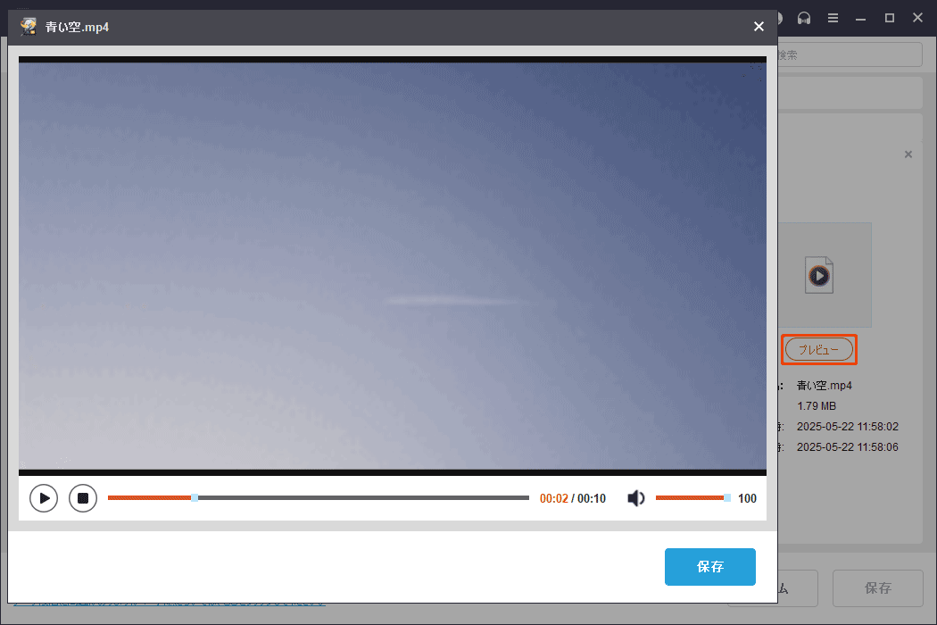 MiniTool Power Data Recoveryのプレビュー機能を使ってファイルの内容を確認