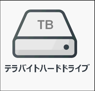 テラバイトハードドライブ