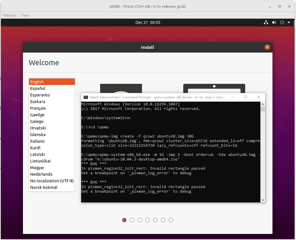 Ubuntuをインストール