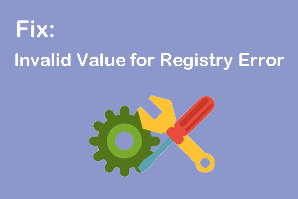 How to Fix Invalid Value for Registry Error When Opening Photos