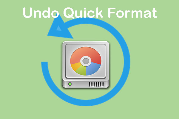 Undo Quick Format – Recover Data After Quick Format