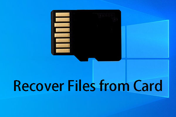 SD Card Recovery – Recover Files from SD Card in Multiple Cases