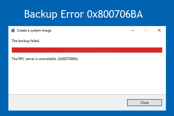 5 Fixes for "The RPC Server Is Unavailable" Windows Backup Error