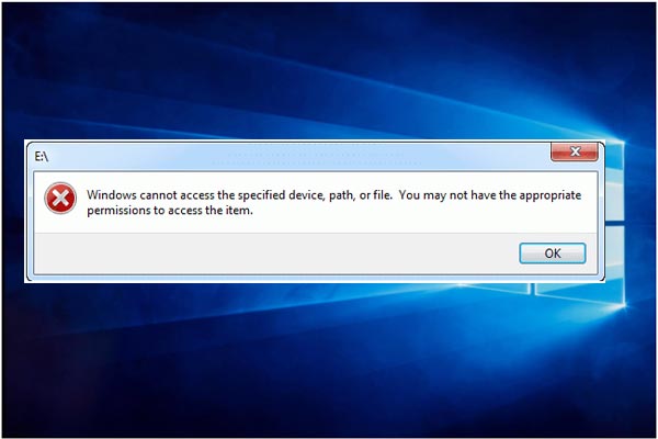 [FIXED] Windows Cannot Access the Specified Device, Path or File