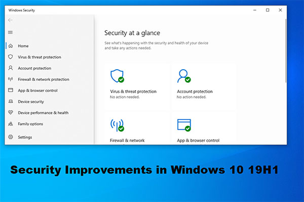 There Will Be Some Windows Security Improvements in Win 10 19H1