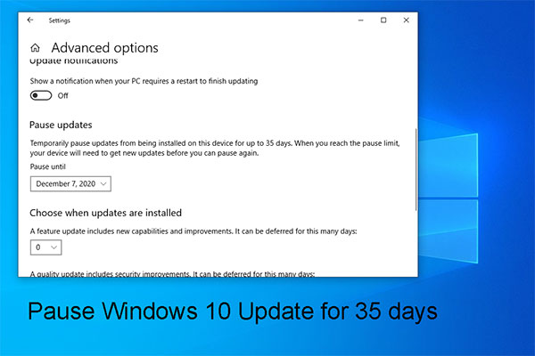 Windows 10 Home Updates Can Be Paused for 35 Days in Version 1903