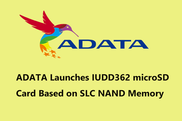 ADATA Launches IUDD362 microSD Card Based on SLC NAND Memory