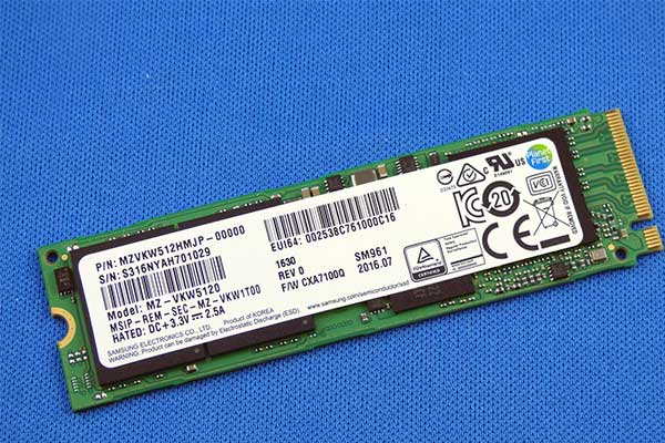 Samsung SM961 SSD Has Been Sold at the Lowest Price