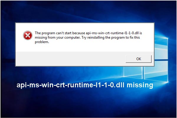 How Can I Fix “api-ms-win-crt-runtime-l1-1-0.dll missing” Error?