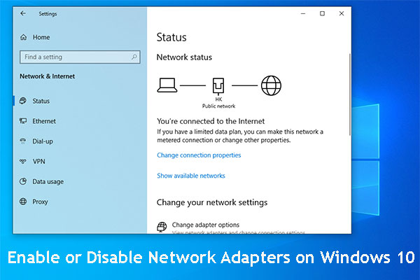 How to Enable or Disable Network Adapters on Windows 10?