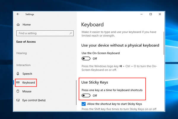 How to Turn Off Sticky Keys on Windows 10 (4 Ways)