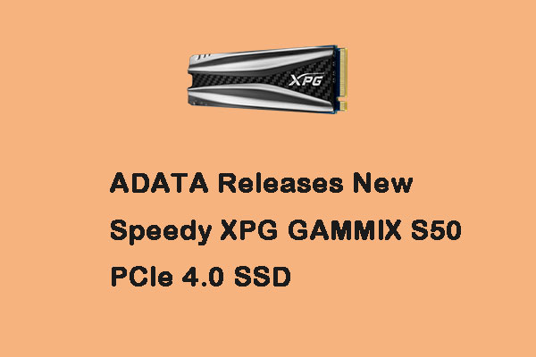 ADATA Releases New Speedy XPG GAMMIX S50 PCIe 4.0 SSD