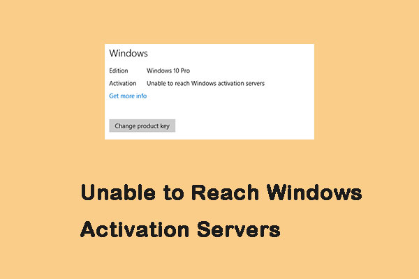 How to Fix the Unable to Reach Windows Activation Servers Error?