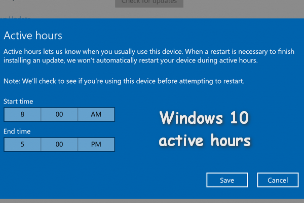 Windows 10 Active Hours Prevents Sudden Installation Of Updates