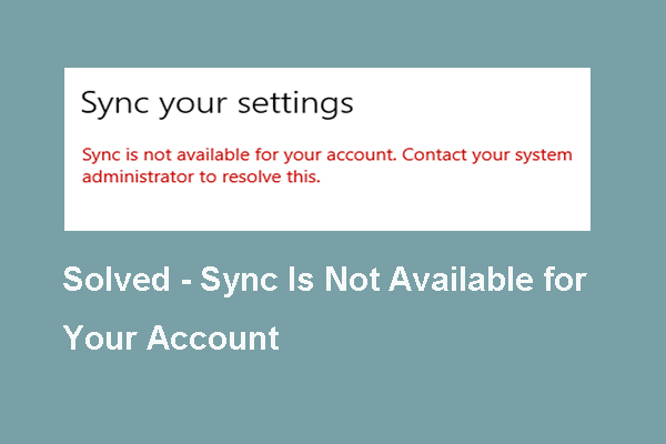 5 Solutions to Sync Is Not Available for Your Account
