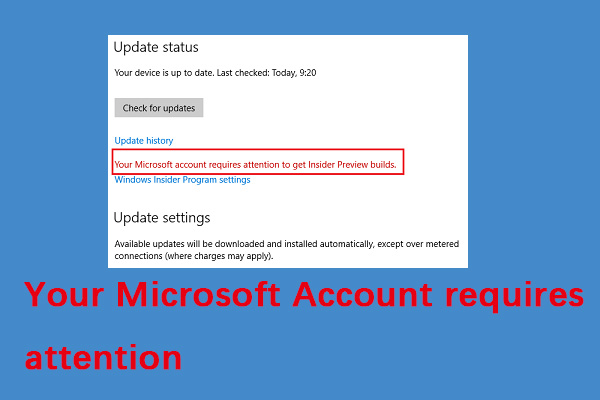 How to Fix the “Your Microsoft Account requires attention” Error