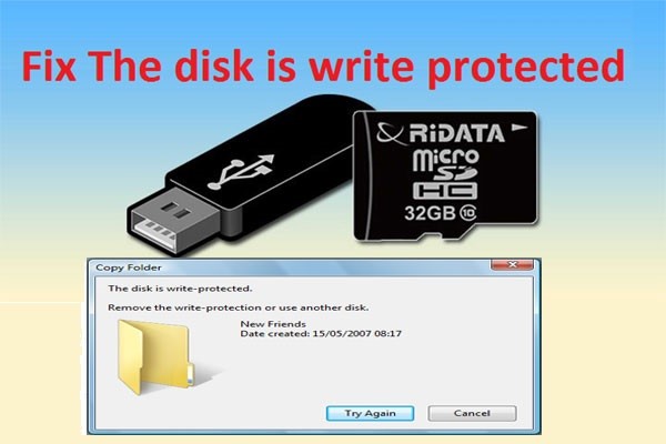 ¿El disco está protegido contra escritura? ¡Repara el USB desde Windows 10/8/7!