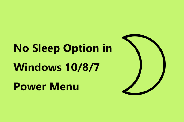 Memperbaiki - Tidak Ada Opsi Tidur di Menu Daya Windows 10/8/7