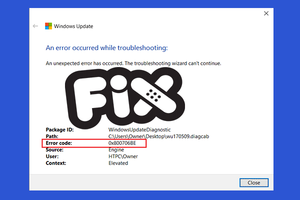 Guide to Fix Windows Update Error 0x800706BE – 5 Working Methods
