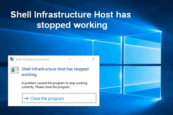 Top 6 Fixes For Shell Infrastructure Host Has Stopped Working