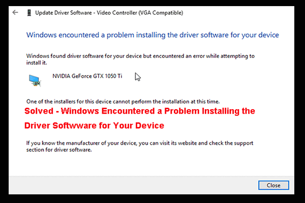 Fixed – Windows Encountered a Problem Installing the Drivers