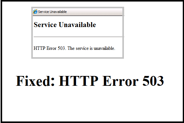 Full Guide to Fix HTTP Error 503 Service Unavailable