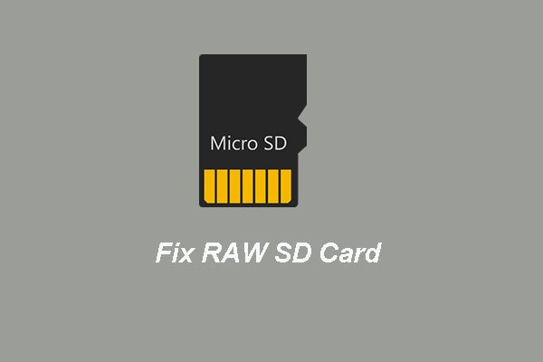 Comment corriger une carte SD ou un lecteur externe RAW: solution ultime