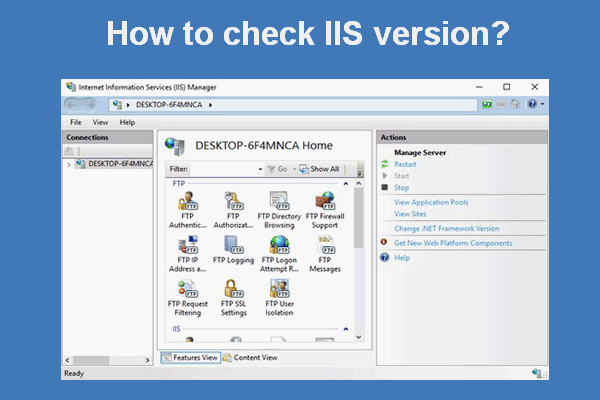 How To Check IIS Version On Windows 10/8/7 Yourself
