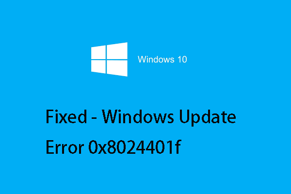 Top 4 Solutions to Windows Update Error 0X8024401f