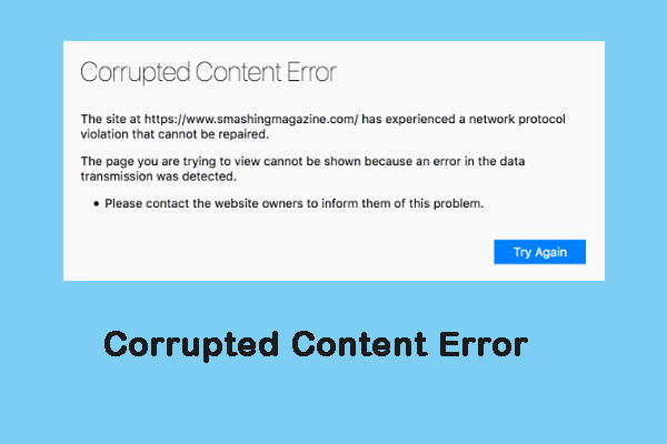 What to Do When You Encounter the Corrupted Content Error