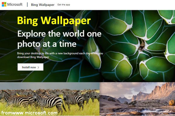 Microsoft Released Bing Wallpaper To Set Desktop Image