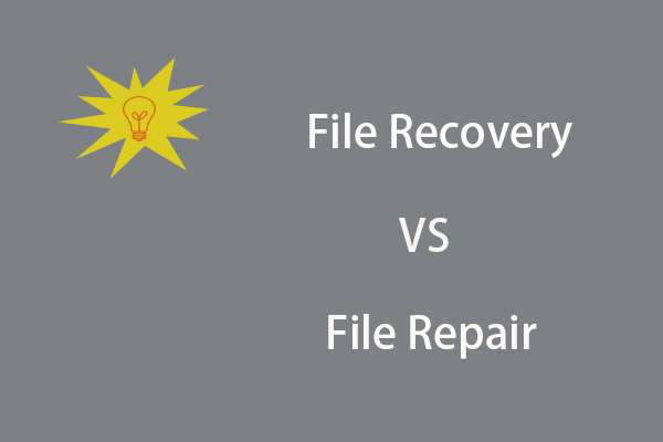 Pemulihan File vs Perbaikan File: Pemulihan atau Perbaikan File