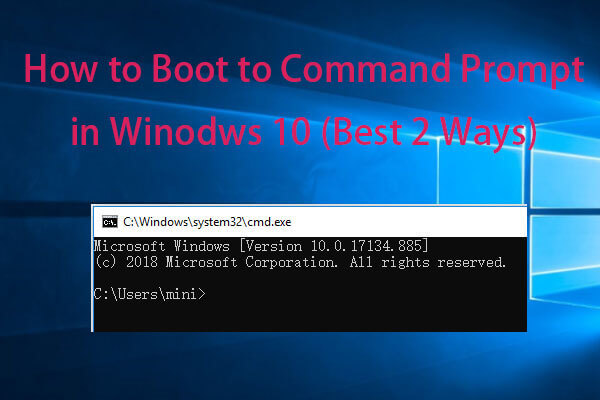 Las 2 mejores maneras de arrancar al símbolo del sistema en Windows 10