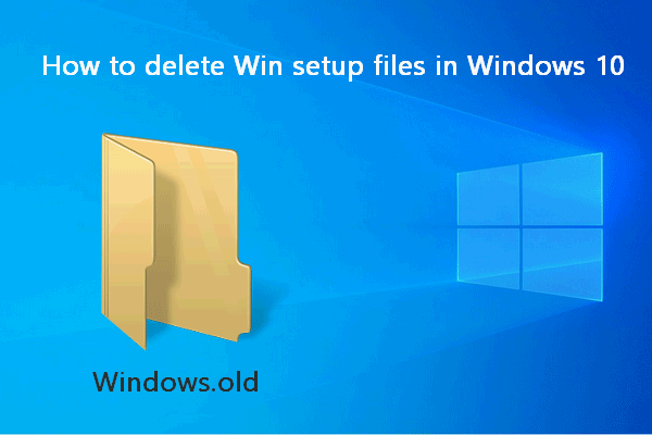 How To Delete Win Setup Files In Windows 10: 3 Ways Available