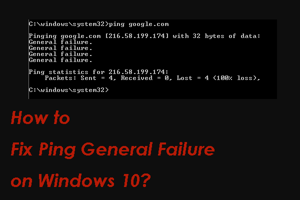 [Solved] How to Fix Ping General Failure on Windows 10?
