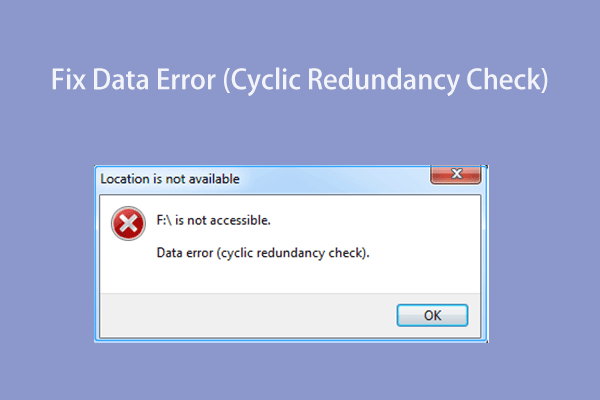 ¿Cómo corregir el error de datos (comprobación de redundancia cíclica)? ¡Mira aquí!