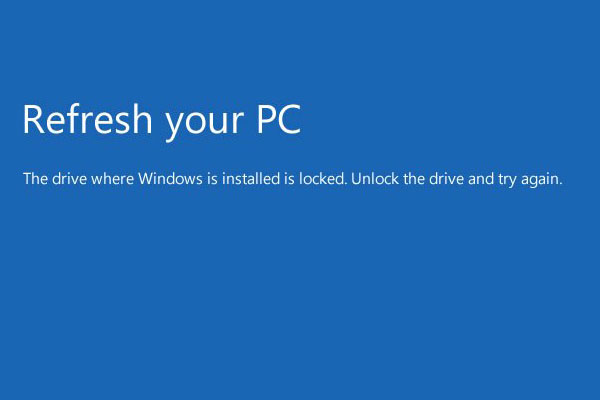 Correção: O drive em que o Windows está instalado está bloqueado (6 maneiras)