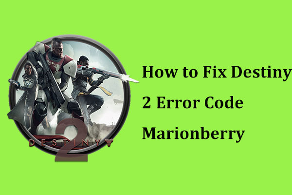 Destiny 2 Error Code Marionberry: Here Is How to Fix It!