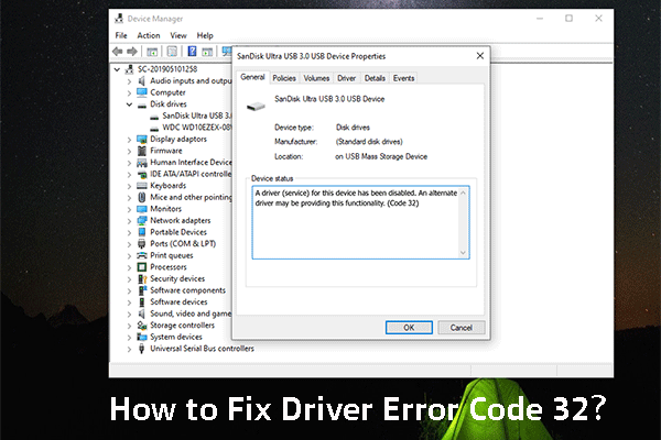 How to Fix Driver Error Code 32 on Your Windows Computer?