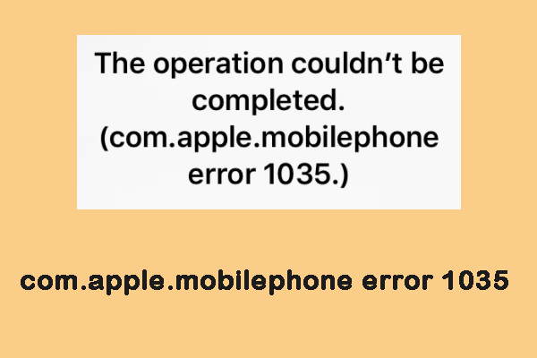 4 Solutions to the com.apple.mobilephone error 1035 on iPhone