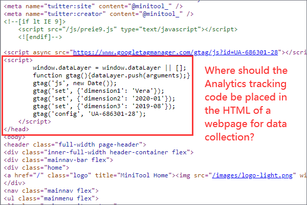 4 Options to Place the Analytics Tracking Code in the HTML