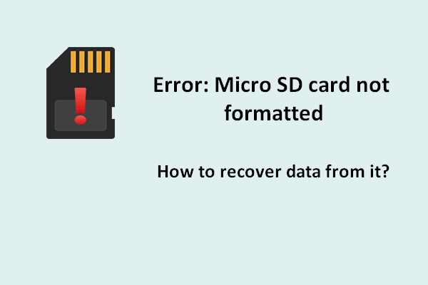 Cómo tratar con el error tarjeta micro SD no formateada – Mira aquí