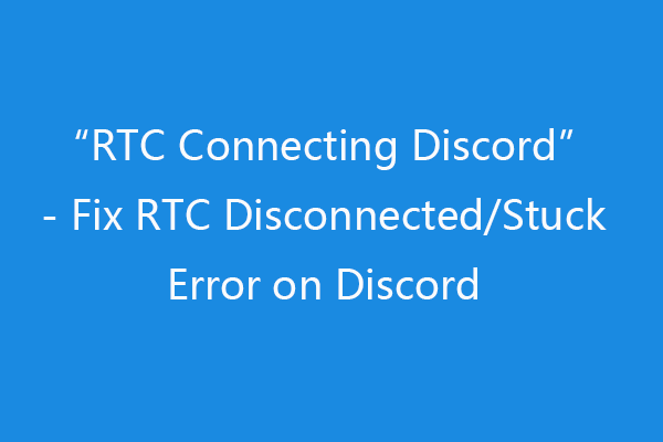 RTC Connecting Discord | How to Fix RTC Disconnected Discord