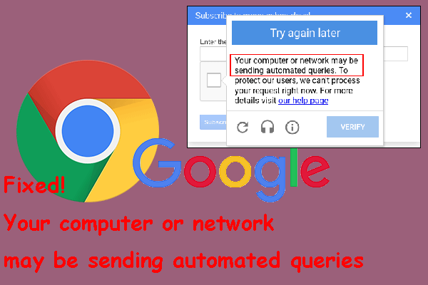 [Fixed]    Komputer Anda Dapat Mengirim Pertanyaan Secara Otomatis di Chrome