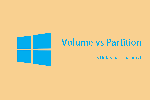 Quelle est la différence entre volume et partition sur l’OS Windows?