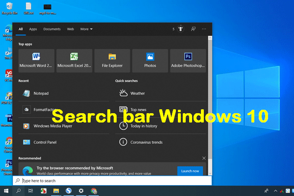 How To Use, Control, & Fix Search Bar In Windows 10
