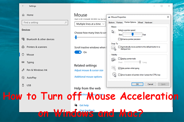 How to Turn off Mouse Acceleration on Windows 10/8/7 and Mac?