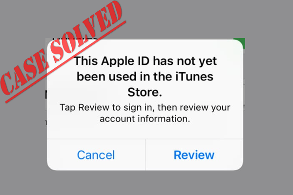 Fixed – This Apple ID Has Not Yet Been Used in the iTunes Store